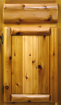 Log & Panel - Knotty Cedar